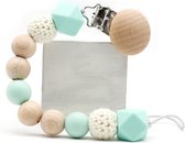 Speenkoord - Groen - Koord - Kralen - Speen - Hout - Speenclip - Kraamcadeau - Spenenketting
