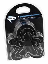 Chef Aid uitsteekvormen - Gingerbread - set van 3