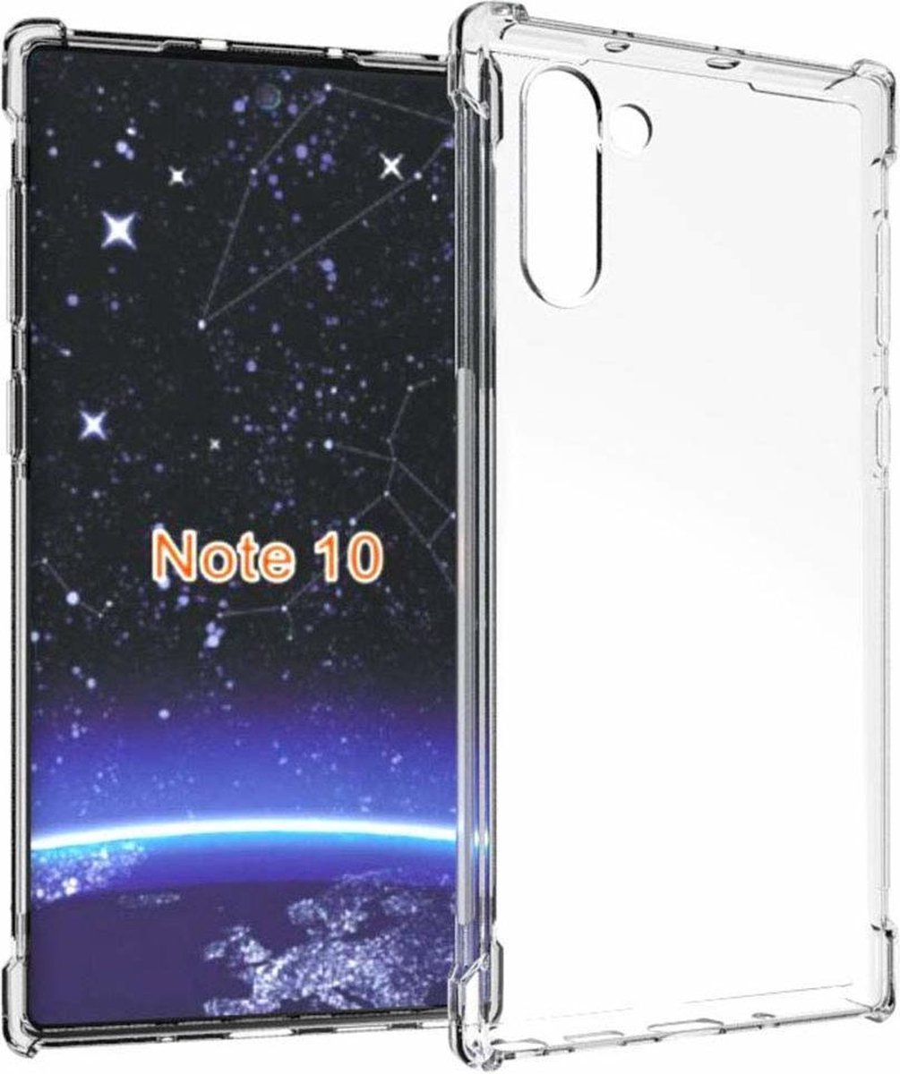 Ntech hoesje Geschikt voorAnti Shock - Samsung Galaxy Note 10 - Transparant