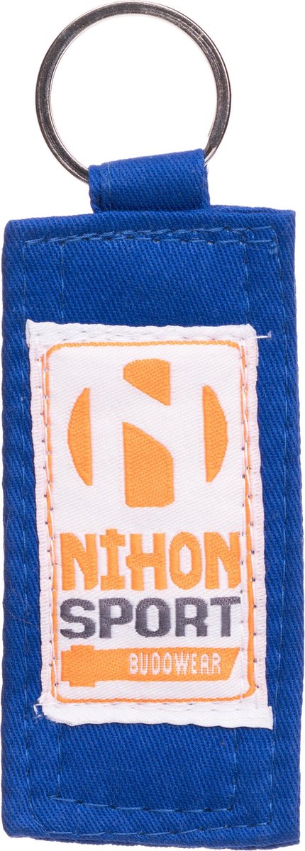 Sleutelhanger met een stukje judoband | Blauw