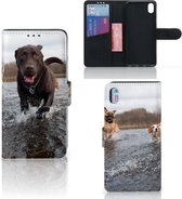 Xiaomi Redmi 7A Telefoonhoesje met Pasjes Honden Labrador