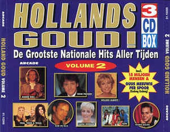 Hollands Goud Volume 2 -  3 Dubbel Cd - Guus Meeuwis, Corry Konings, Spargo, Dana winner, BZN e.v.a.