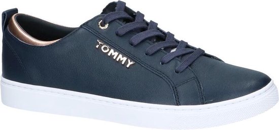 Tommy Hilfiger Dames Sneakers City Sneaker Metallic - Blauw - Maat 36 |  bol.com
