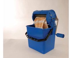 Wringer met emmer - blauw - 5Liter - Uniek hulpmiddel voor het uitwringen van werkdoekjes