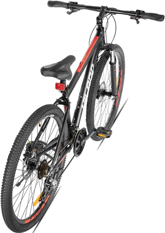 Hiland Bedrock Mountainbike - 27.5 Inch - 24 Versnellingen - Shimano - Hydraulische Schijfremmen - Aluminium Frame - Matzwart van Hiland — afbeelding 3
