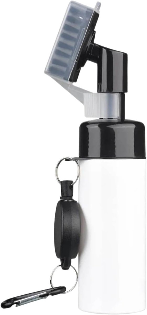 Golfclubreinigingsborstel, golfclubreinigingsborstel met spuitfles, golfclubreinigingsset - met dop en uitschuifbare clip, essentieel golfaccessoire voor mannen, beste golfcadeau voor mannen - wit.