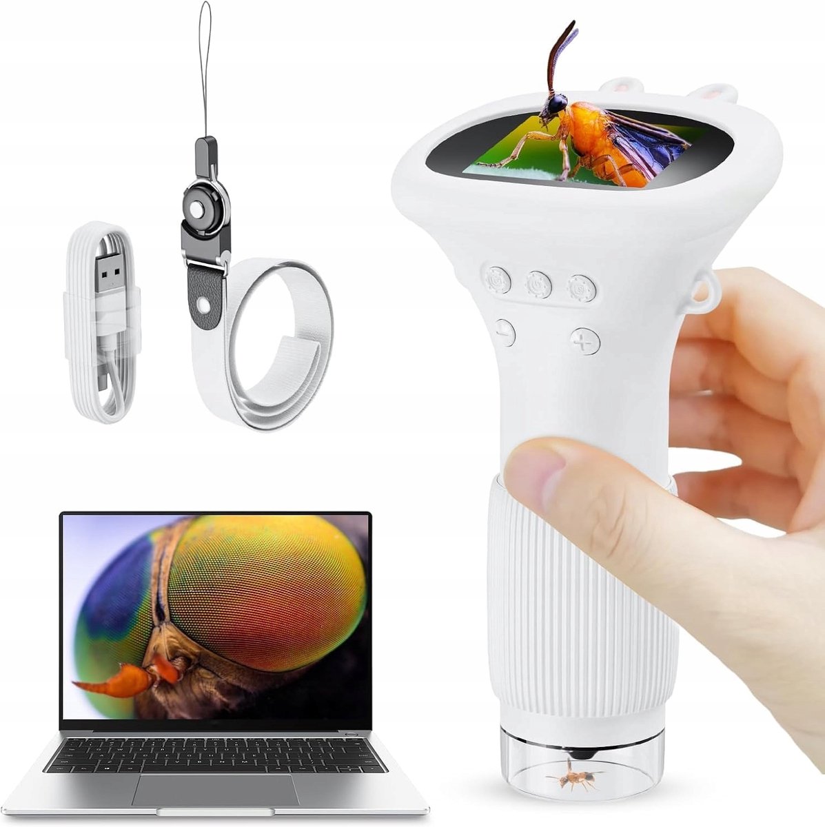 Digitale microscoop voor kinderen, draagbare zakmicroscoop - Paascadeau