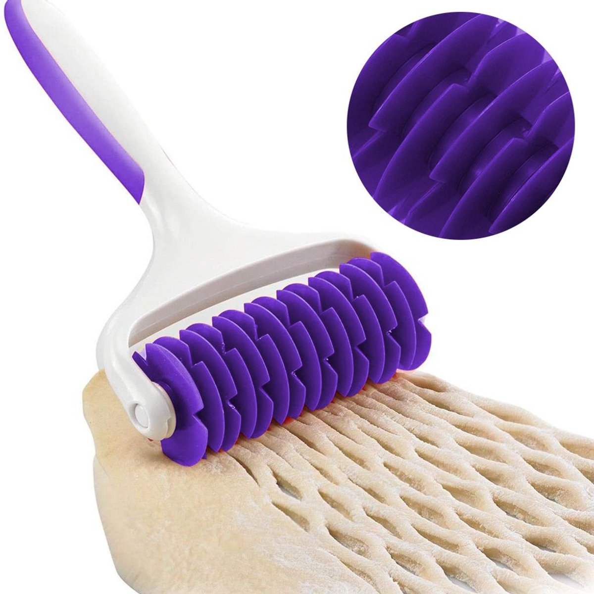 Deegroller, roosterroller, deeg- en deegverdeler, taartgereedschap