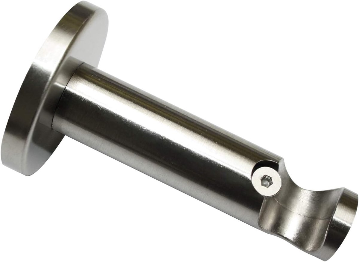 Gardinia beugel open voor Ø 16 mm RVS look 7,5 cm, metaal