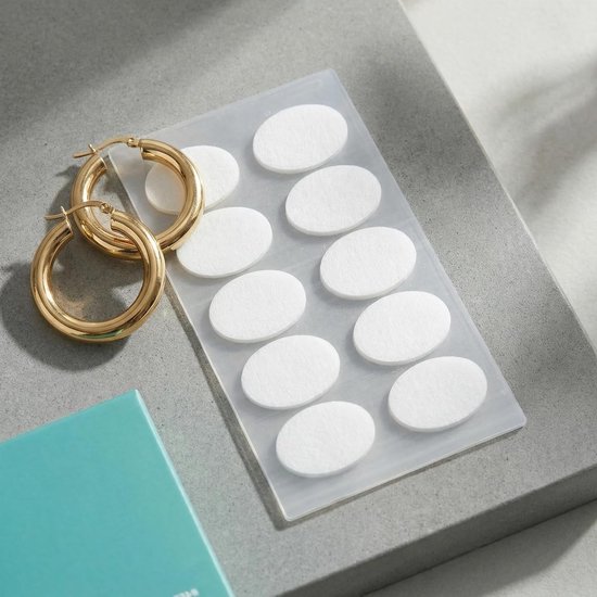 Ondersteuningspatches voor oorlellen, 500 stuks, onzichtbare stabilisatoren voor zware oorbellen en uitgerekte oorringen, ideaal voor dagelijks gebruik van Merkloos — afbeelding 3