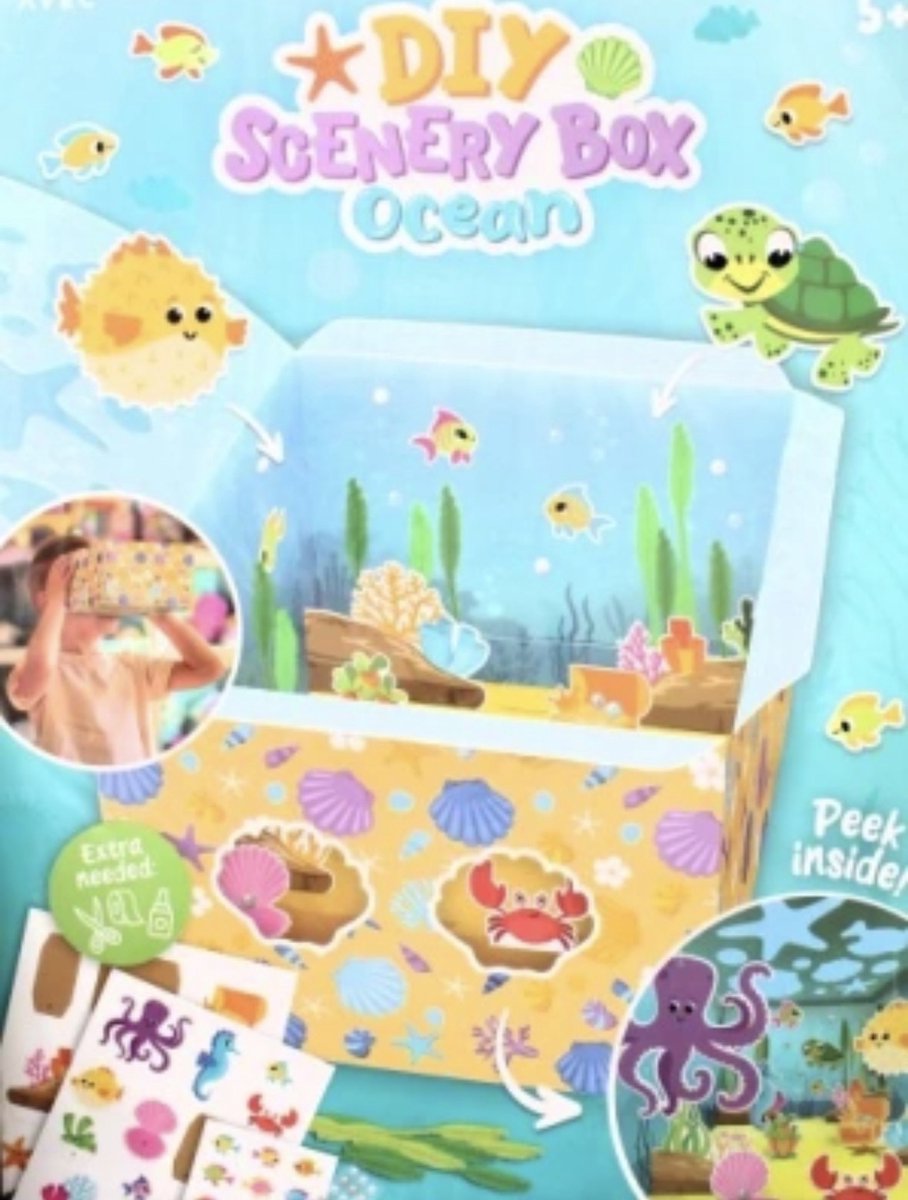 DIY scenery box ocean