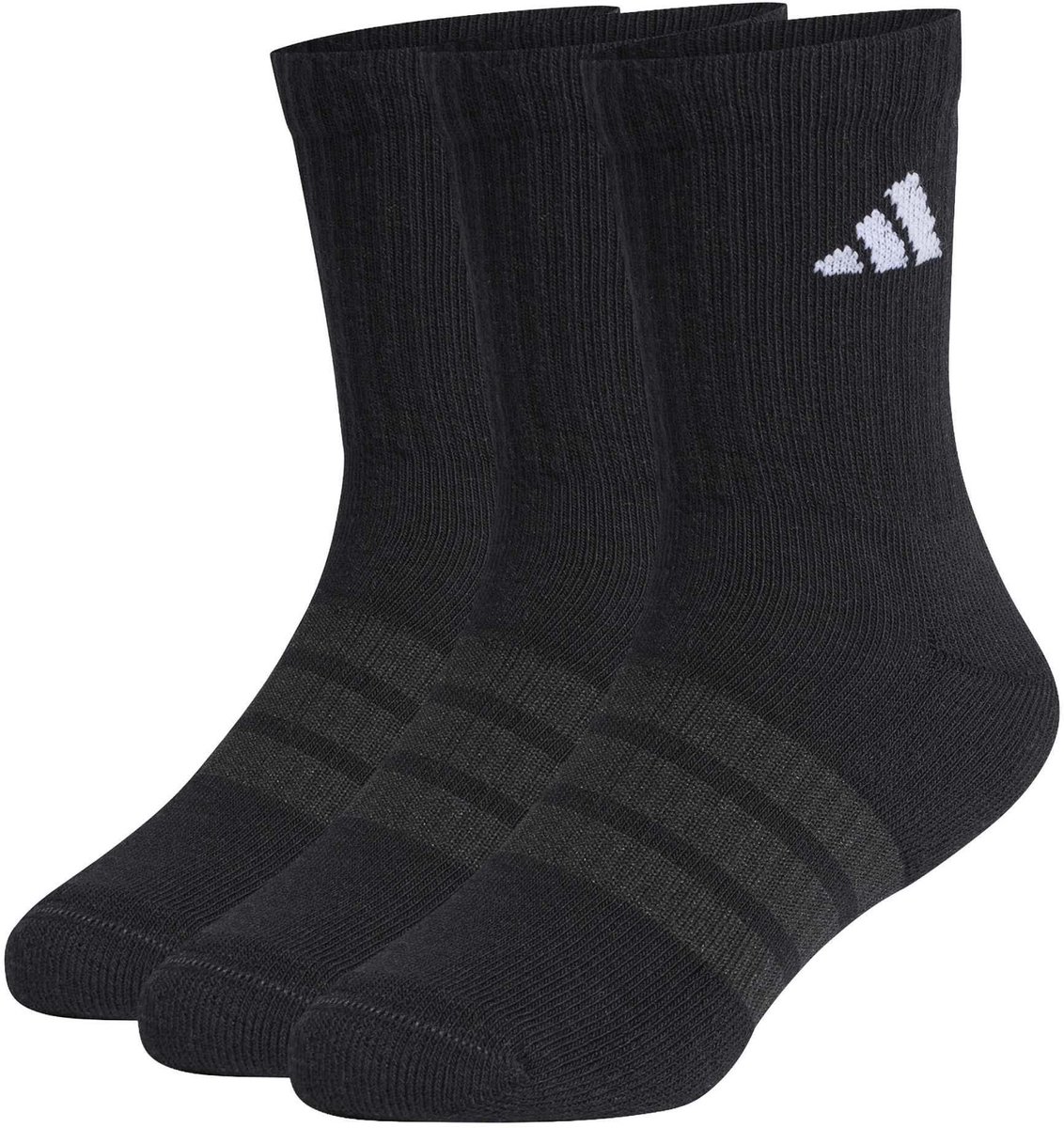 Adidas Sport C Kd Crw 3P Sokken Fashion Wear Kinderen Zwart