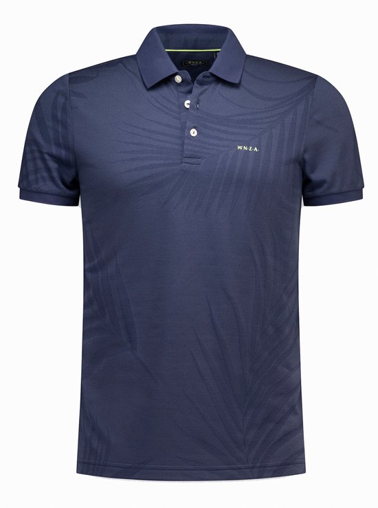NZA New Zealand Auckland - Polo Korte mouw - Heren - XL - Blauw - Katoen - 26DN116