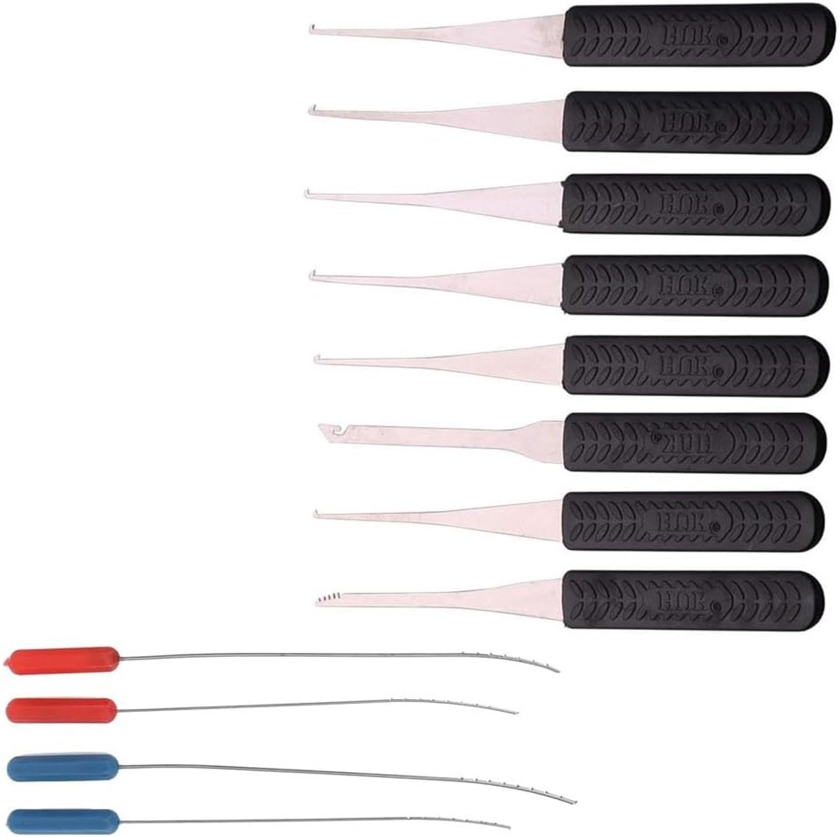 Complete Set van 12 Stuks Sleutels Extractor Kit - Sleutel Trekker en Gereedschap voor Slotreparatie en Onderhoud (0.15mm-0.4mm)