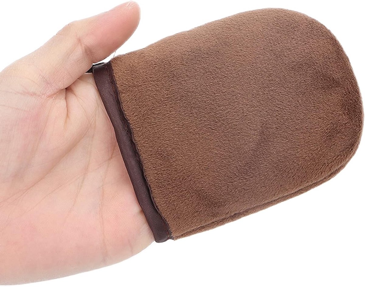 Zachte Zelfbruiningshandschoen voor een Streeploze Tan, Herbruikbare en Wasbare Applicator voor Zelfbruiningslotion, Ideaal voor een Natuurlijk Uiterlijk en Eenvoudige Toepassing