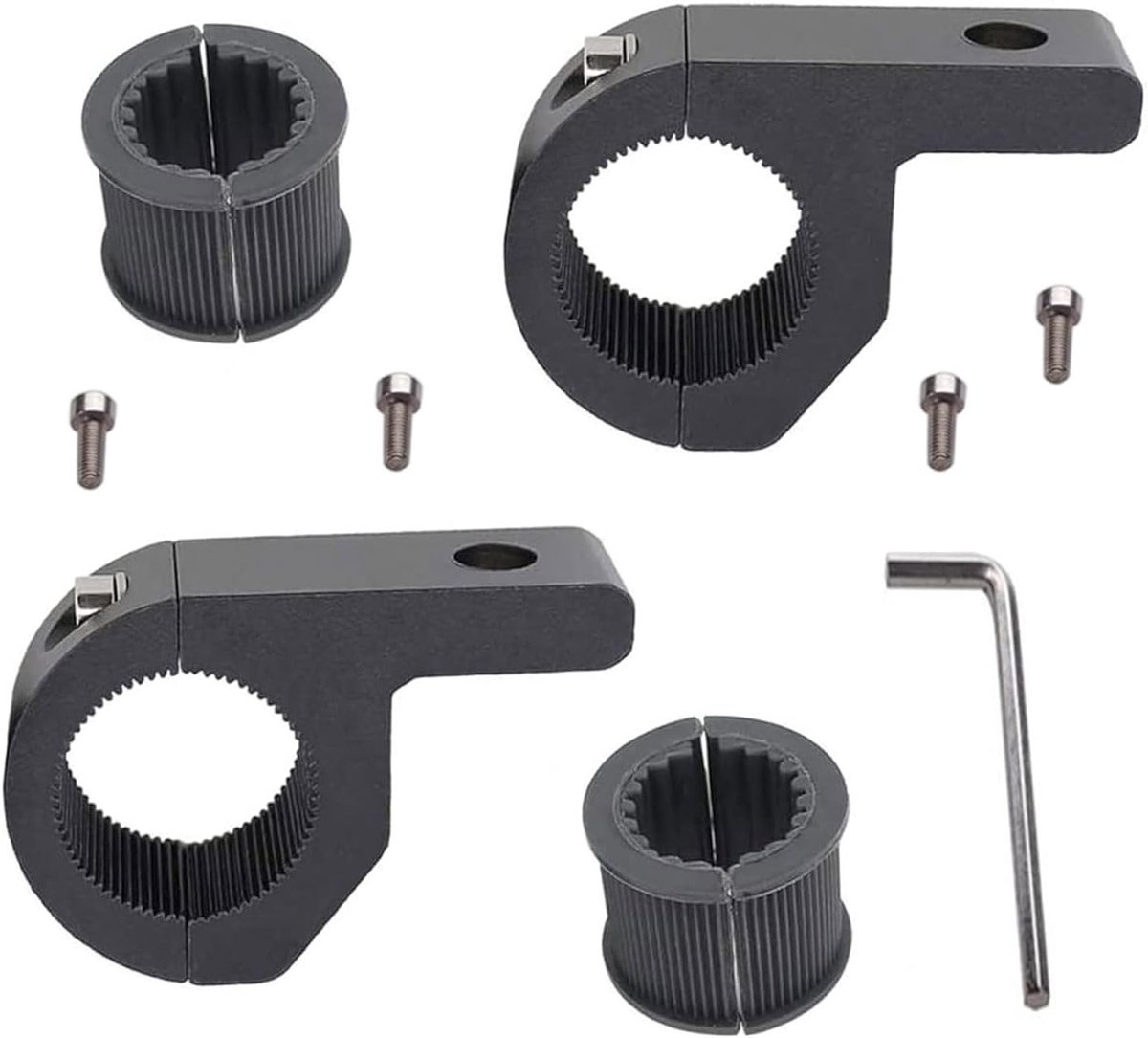 Set van 2 Universele Werklicht Houder voor 19-32 mm Koplampen - Klem voor Off-Road Voertuigen, Auto's en Motoren met Voorbescherming