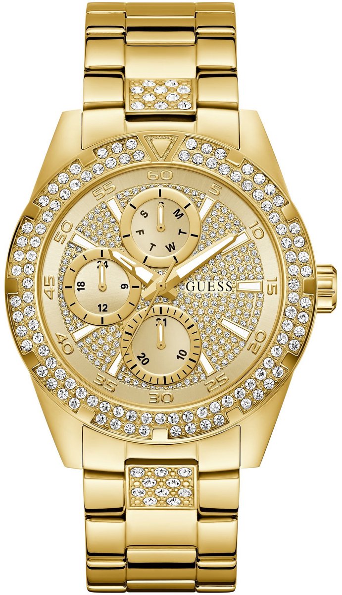 Guess Orion Quartz Analoog Horloge Gold Tone Kast: 100% Roestvrij Staal | Armband: 100% Roestvrij Staal 44 mm GW1067G2, GW1067G3