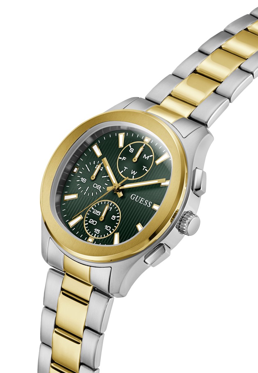Guess Palmer Quartz Analoog Horloge Tweetoon Kast: 100% Roestvrij Staal | Armband: 100% Roestvrij Staal 40 mm GW1048G1, GW1048G2, GW1048G4, GW1048G7