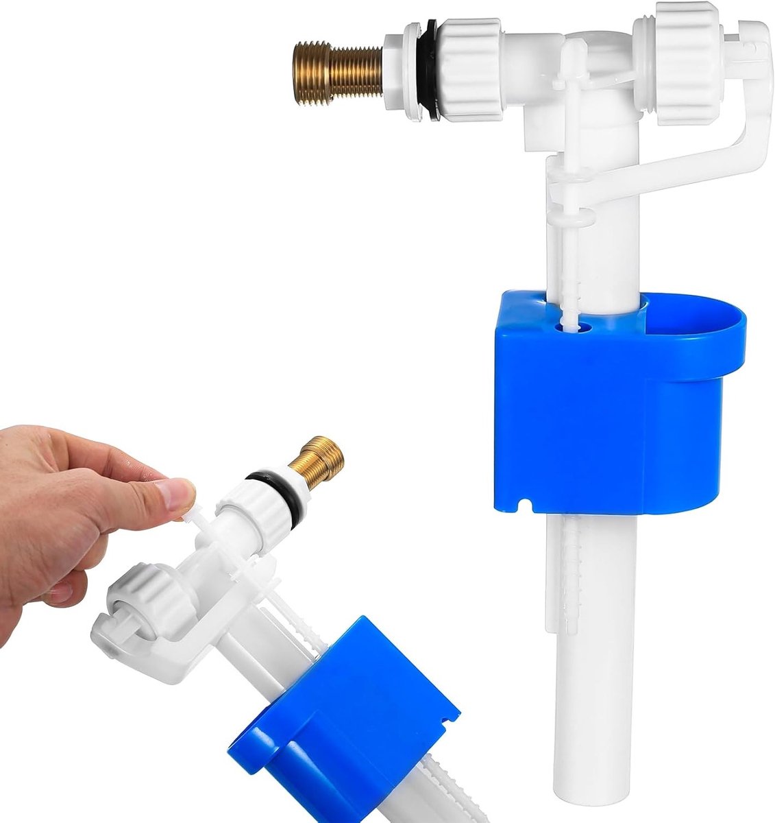 Waterinlaatventiel vervangonderdeel voor wastafel en toilet, geschikt voor G3/8 inch en G1/2 inch, betrouwbaar en duurzaam