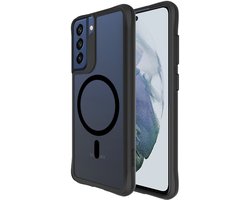 Buddi Hybrid - Housse Adaptée pour Samsung Galaxy S21 FE - Compatible avec MagSafe - Coque Arrière avec Aimant - Housse de Protection Magnétique - Noir Mat