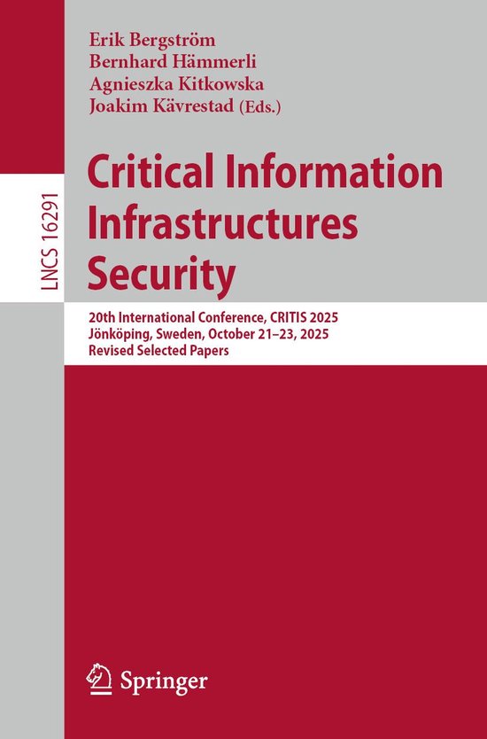 Springer Nature Proceedings Computer Science - Critical Info ... - cover