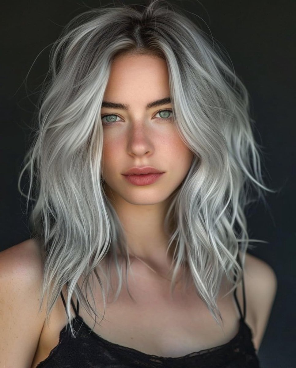 Korte Grijze Bobperman met Golven en Krullen voor Vrouwen - Natuurlijke Synthetische Haarperman voor Feest en Kostuum