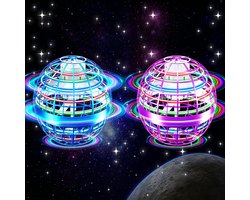 2 stuks Vliegende Orb Ball Speelgoed - Magische Kosmische Globe UFO Boomerang Hover Ball Fidget Spinner Mini Drone - voor Kinderen van 6-8-13 Jaar - Cool Speelgoed Cadeau voor Jongens, Meisjes en Tieners van 6, 7, 8, 9, 10+ Jaar - Buitenspeelgoed