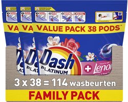 Dash Platinum Wasmiddel Pods® - Jasmijn en Rose de May - 3 x 38 Wasbeurten