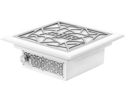 Momo J-404 Inbouw Nagelafzuiger – Stofafzuiger Tafel – 24W – Traploos Regelbaar – Filter – Wit/Zilver