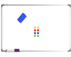 Avalo Whiteboard 60x90 cm - 14 in 1 set - Whiteboard Magnetisch inclusief Markers, Magneten & Wisser