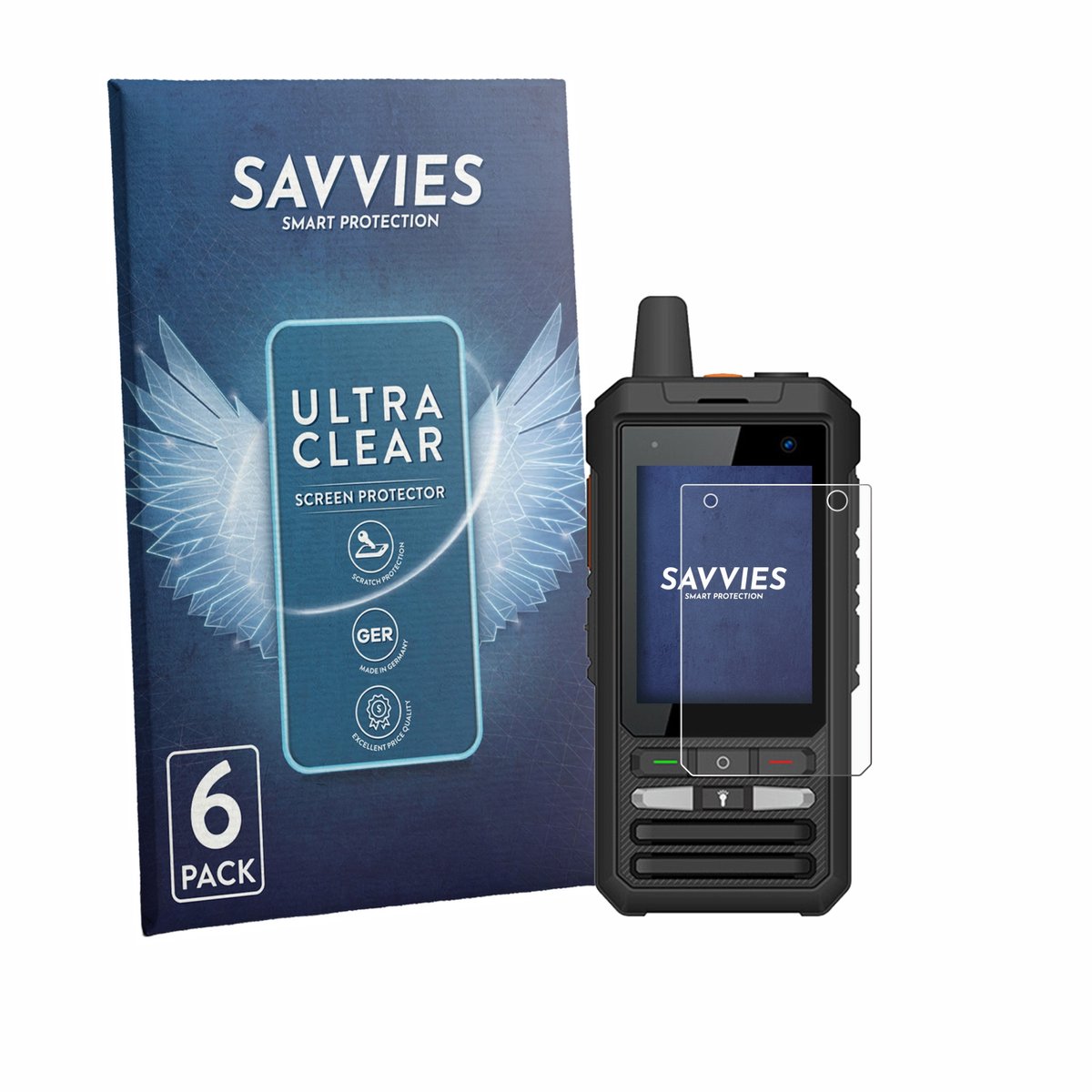 Savvies - Screenprotector voor Uniwa F80S - Folie Beschermfolie transparant 6 Stuks