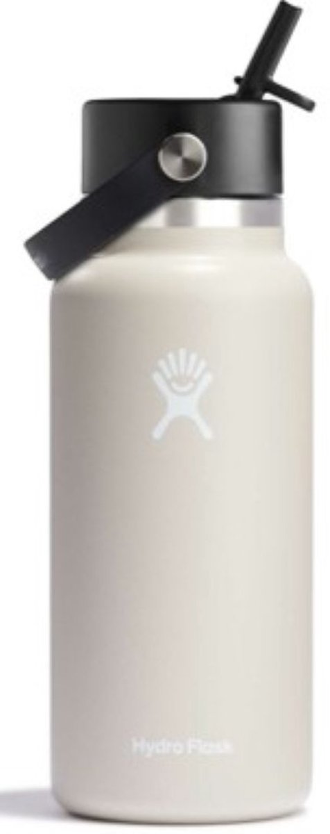 Hydro Flask - Wide Mouth Flex Straw Cap Drinkfles - 946 ml - Oat