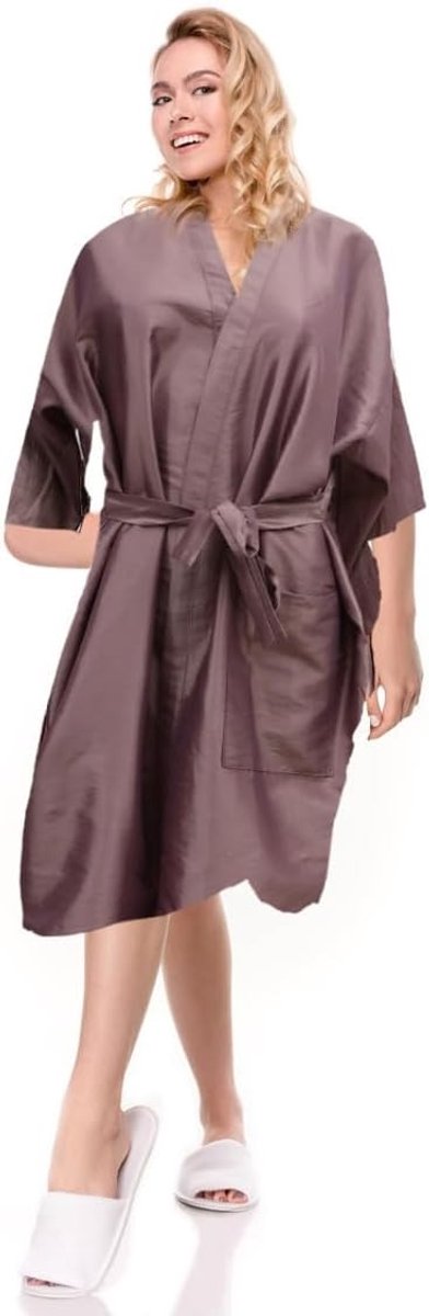 Stijlvolle Kimono Badjas voor Mannen - Haardressersalon Schort, Nachtjapon en Spa Cape voor Klanten en Stylisten