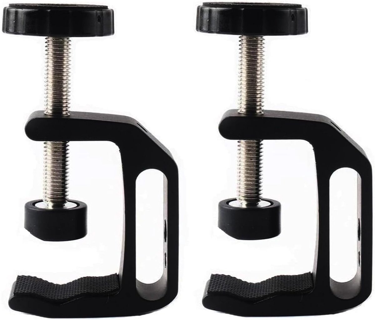 Super Clamp Set van 2 - Veelzijdige Klem voor Camera's, Flitsers en Statief met Antislip Pad