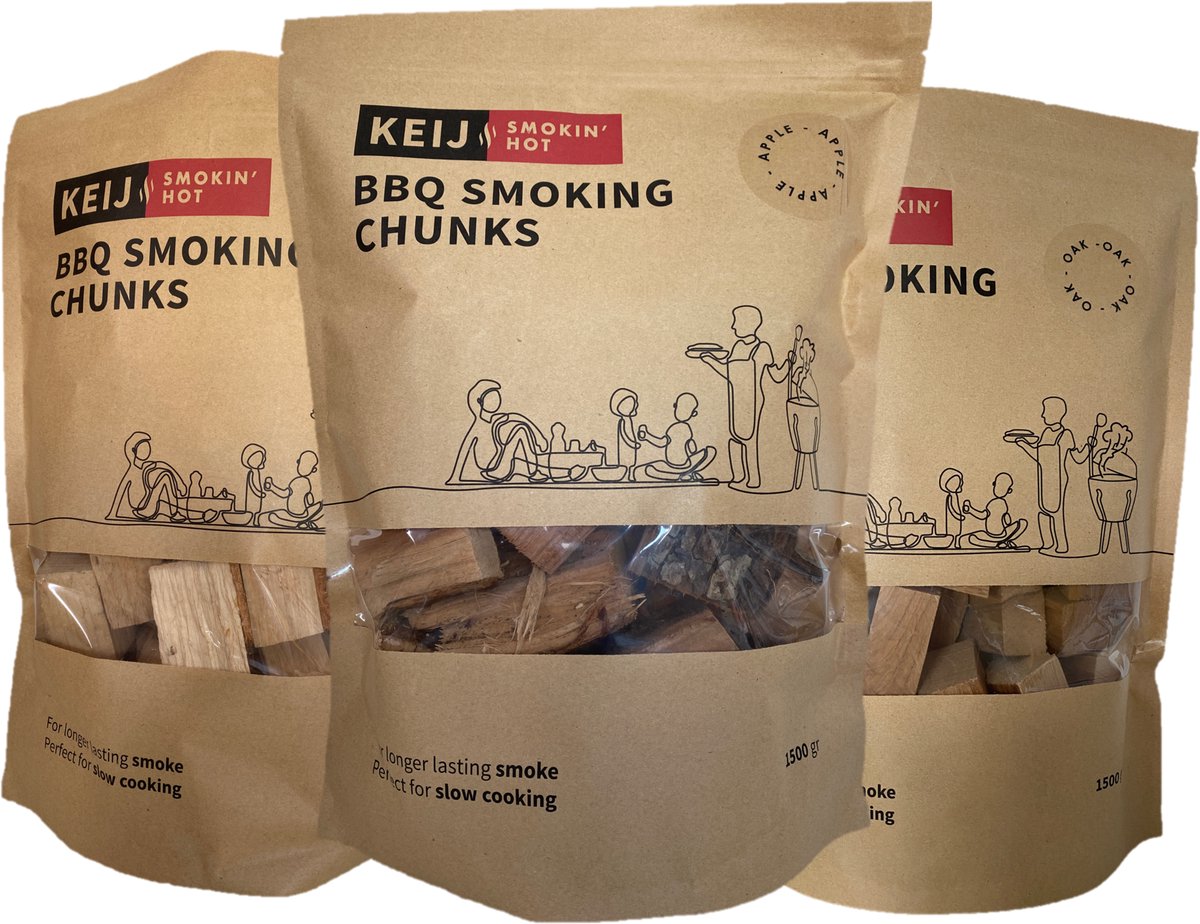 Proefpakket Rookhout chunks - Rook chunks