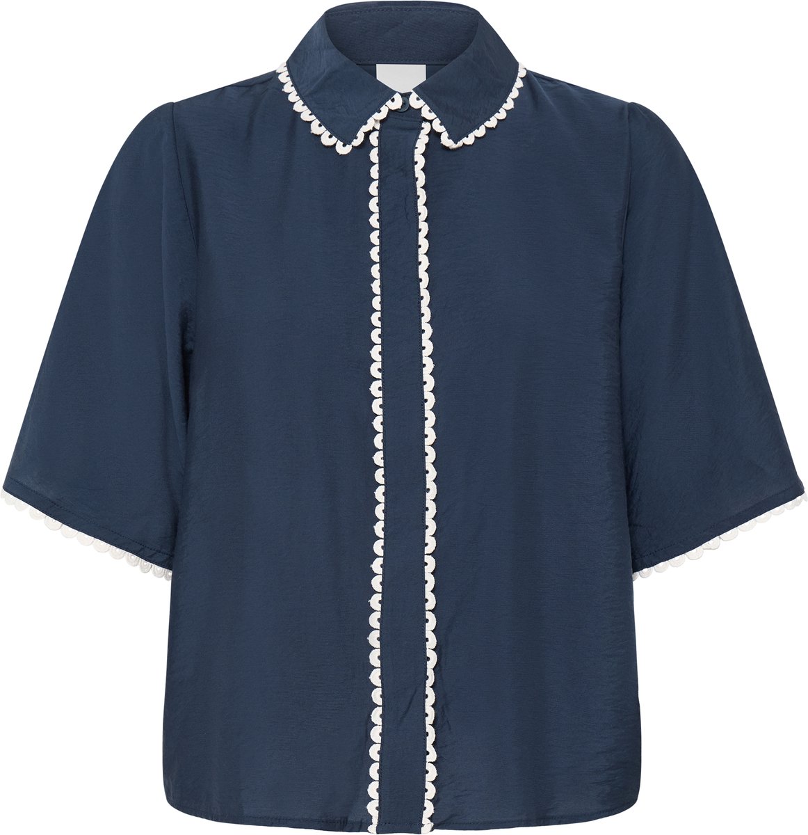 Ichi IHLENI SH Dames Blouse - Total Eclipse
