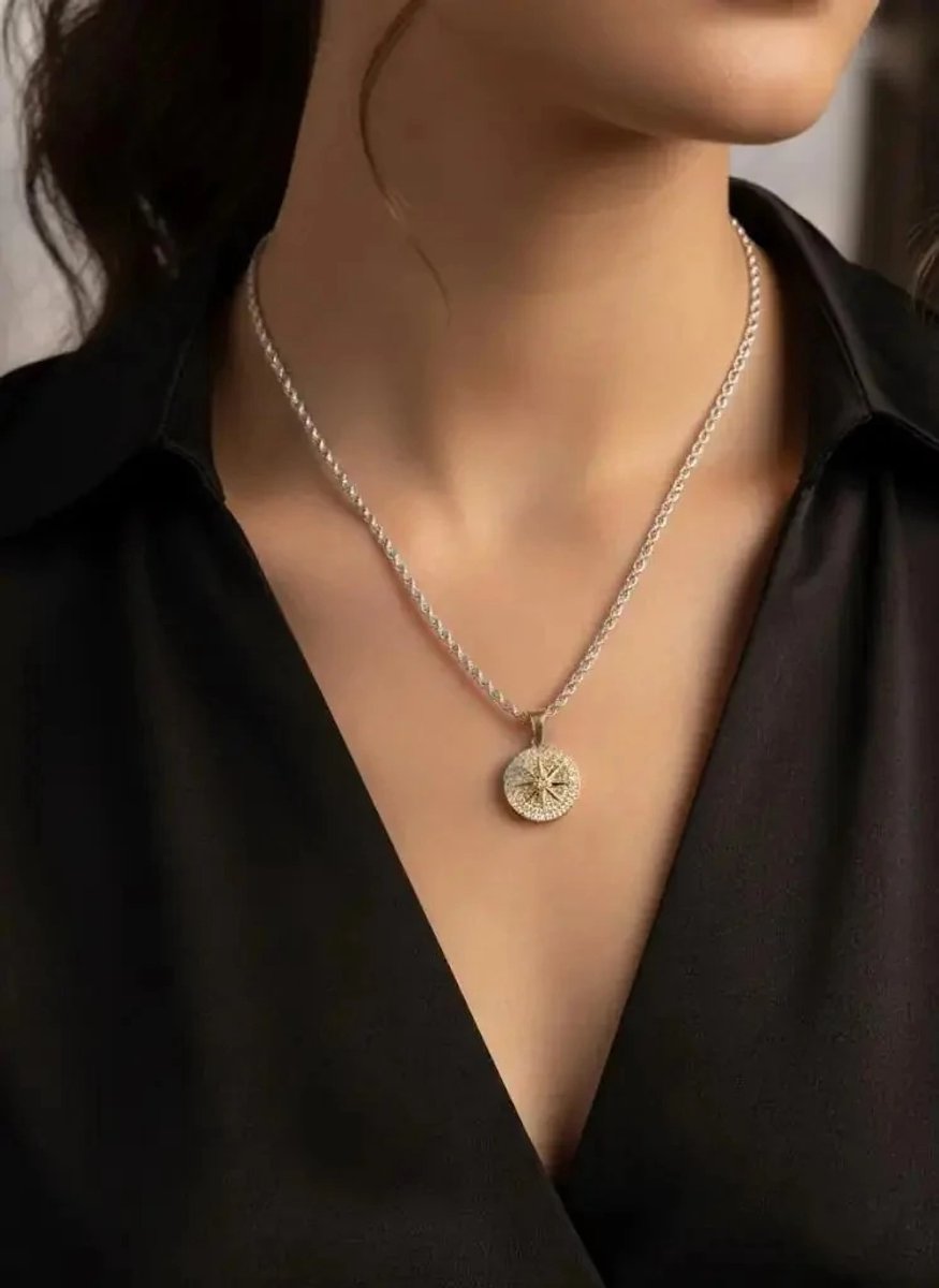 Dorvina 316L Staal 14k Gouden VIP Vergulde Zilver Ketting Goud Ster Zirkonia Dames Ketting