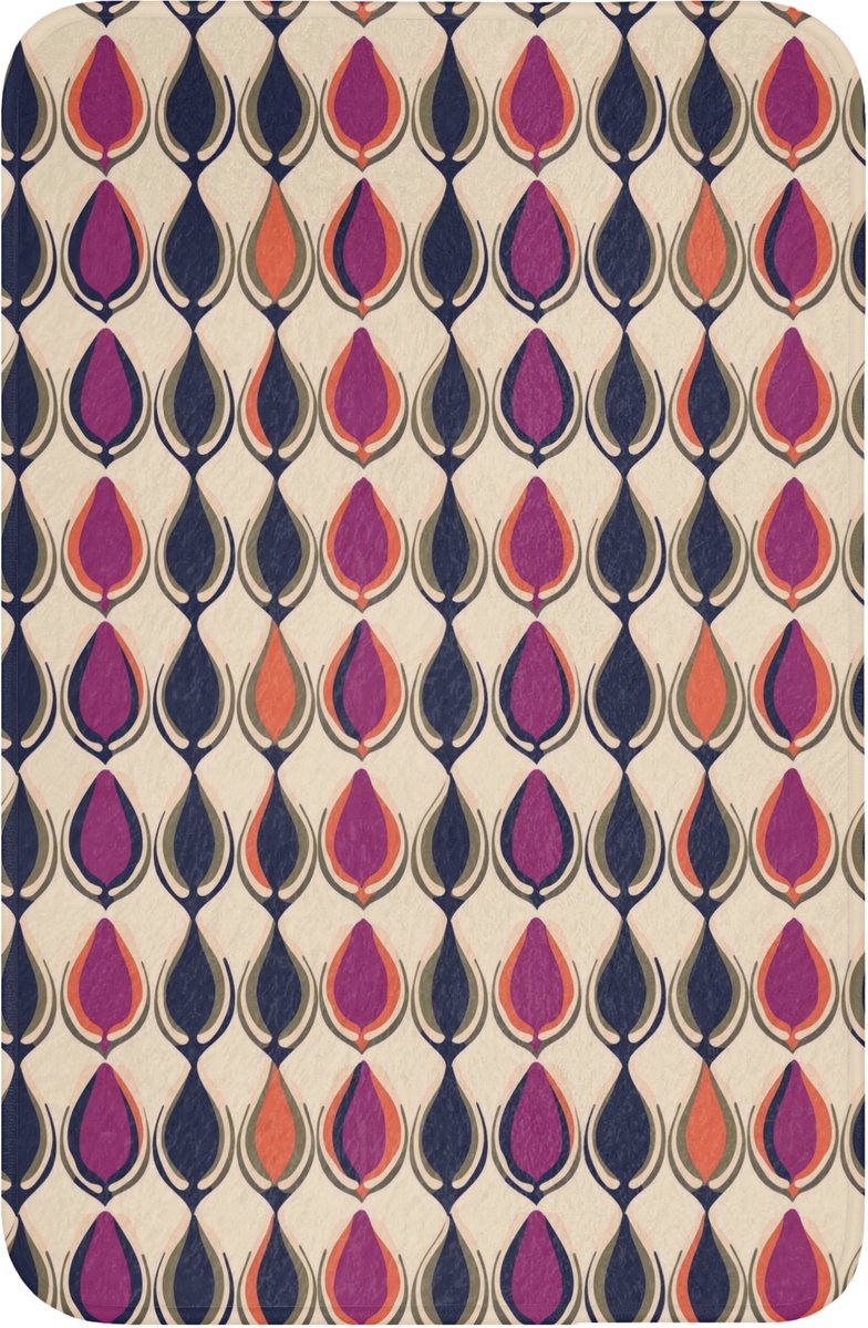 WC mat 40x60 cm - Antislip - Vintage - Retro - Kleurrijk - Toiletmat - Vloermat - Douchema