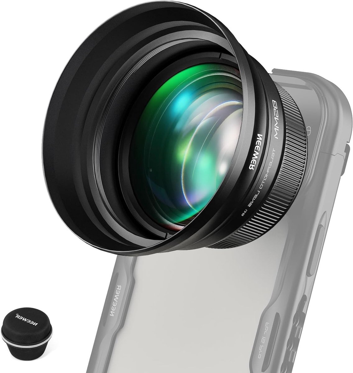 HD 85mm Telelens voor Smartphones met 2.5X Vergroting, Compatibel met 17mm Lensadapter en Lenskap voor iPhone en Samsung