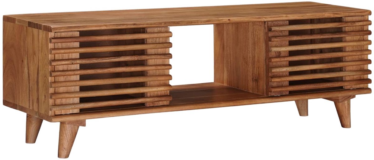 vidaXL - TV - Kast - met - opslag - met - de - deur - Naturel - 105 - x - 30 - x - 35 - cm