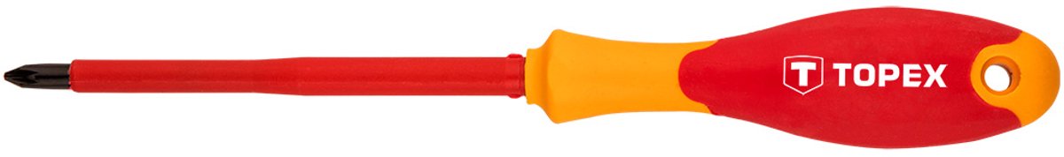 Topex 1000V Serie - Kruiskopschroevendraaier - PZ2 - 100 mm - Ergonomische Handgreep