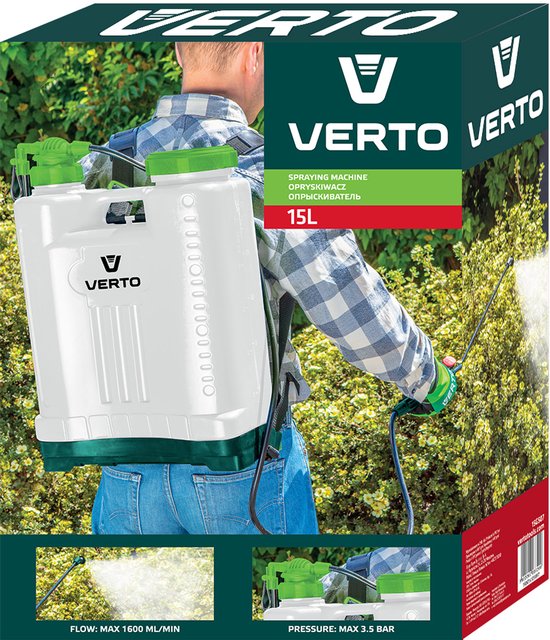 Grupa Topex VERTO - Drukspuit - 15 Liter - Ruggedragen - Comfortabel — afbeelding 2