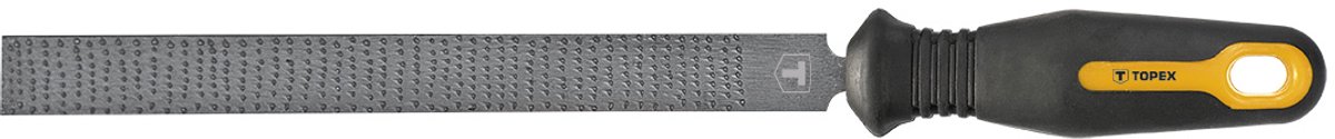 Topex - Vijl voor Hout - Plat - 200 mm - Ergonomische Handgreep