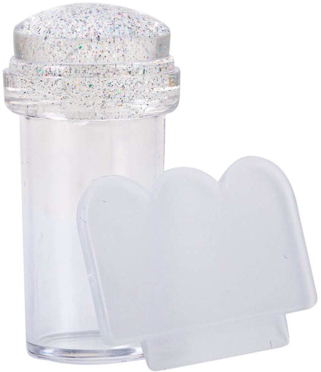 GNB-LAB - Silikonen Stempel voor Stamping - 2,3 cm - Transparant - Clear