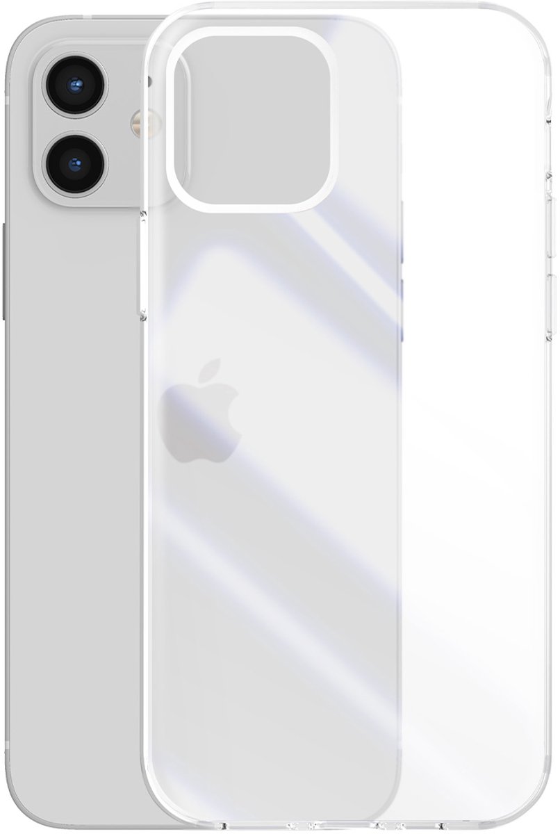 Just in Case Soft TPU case hoesje geschikt voor iPhone 12 en iPhone 12 Pro - transparant