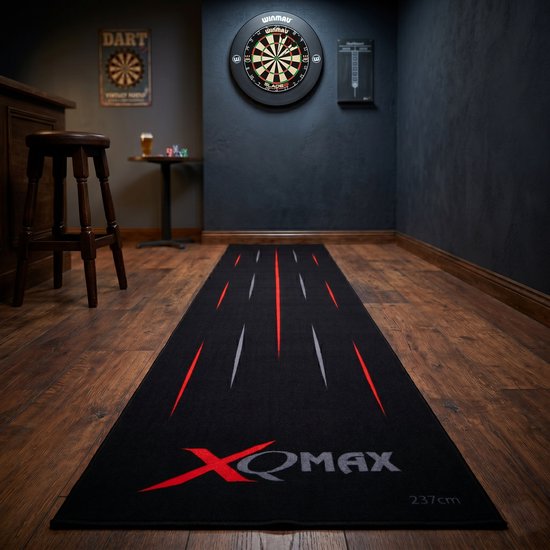 XQ Max Carpet Dartmat Black Red 237x60 van XQ Max — afbeelding 3