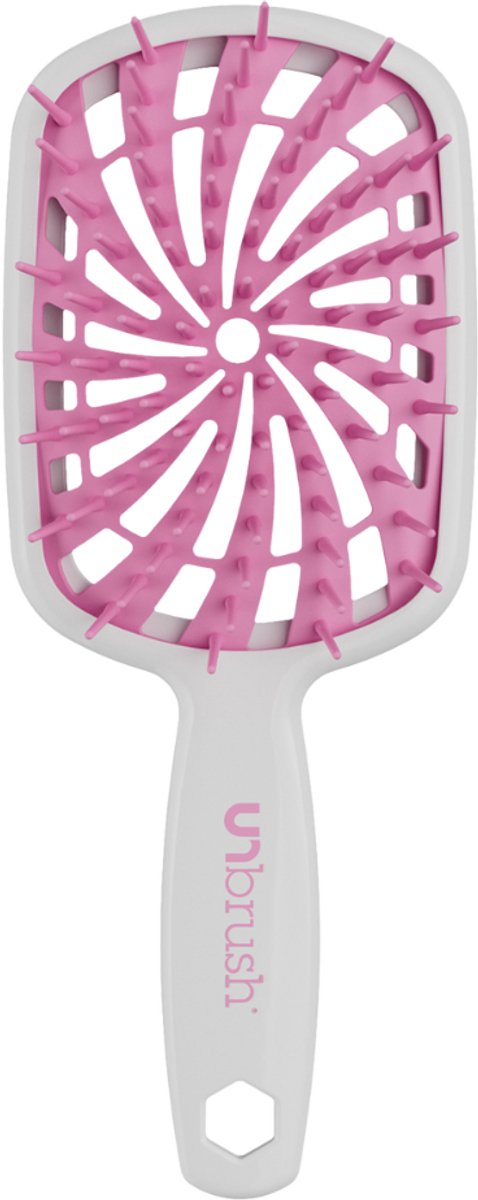 UNbrush Detangling Hair Brush Plus White Bubble Gum