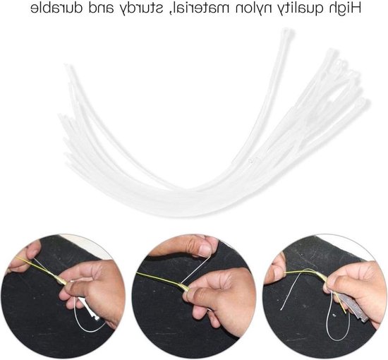 Dailygoods- Fly Loop Lijn 10 Stuks - Slijtvast Nylon - 30lbs/50lbs Trekvermogen - Vliegvislijn - Accessoire voor Bevestigen - Hoogwaardige Kwaliteit van Dailygoods — afbeelding 5