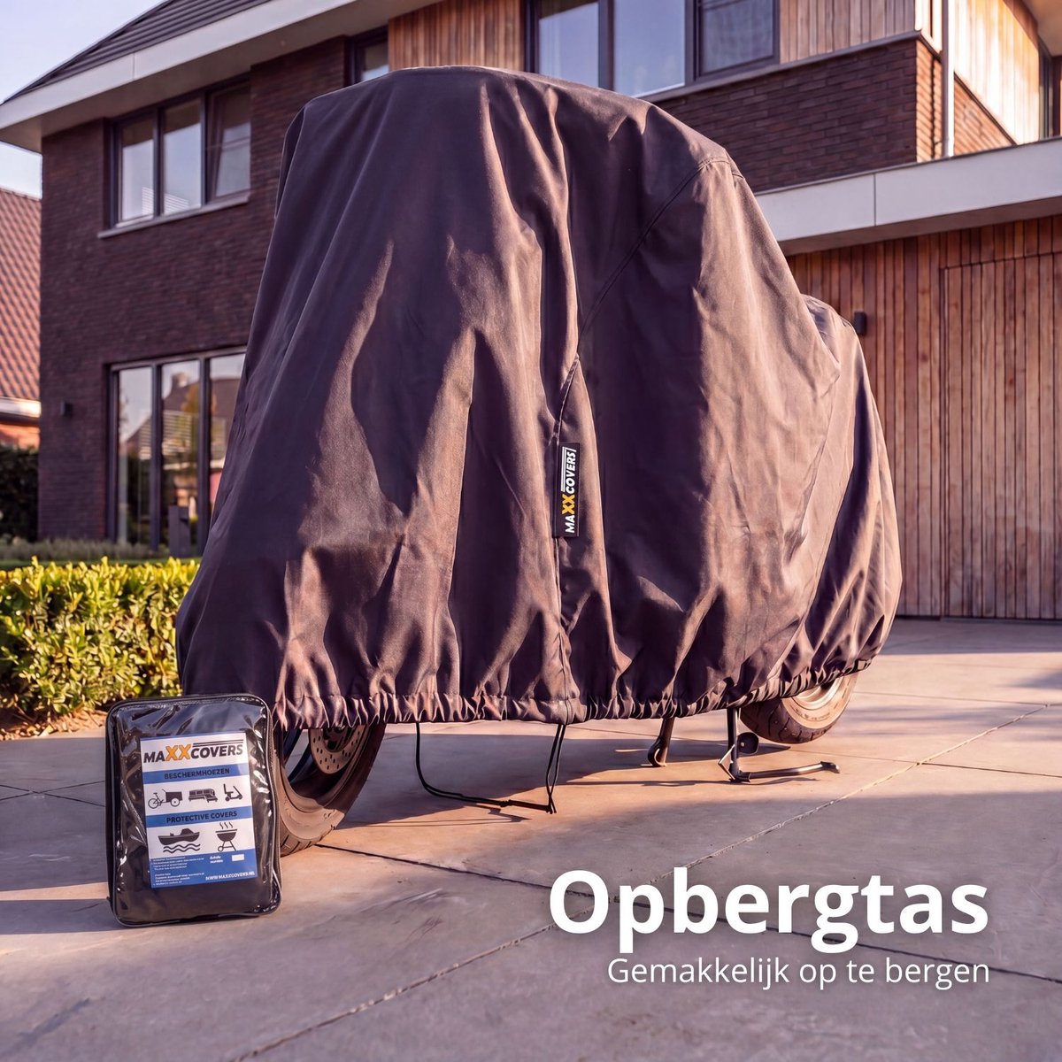 Maxxcovers Motorhoes / Scooterhoes - Zwart- Maat XL - Waterdicht - A-kwaliteit - Voor Buiten – foto 6