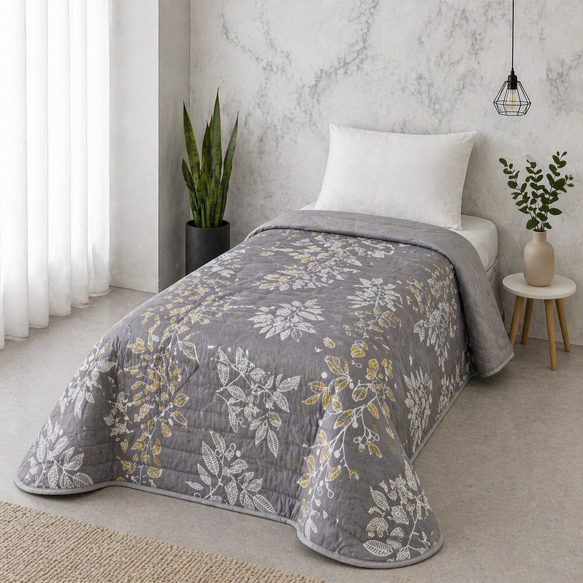 Luxe Bedsprei - Zomerdeken - Deken - Boutis - 180 x 240 cm - 1 persoon - Gematlasseerd - Bloom